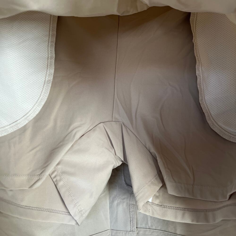 Coolibar Skort Size L Khaki Tan Mendocino Travel UPF 50+ Sun Protection Pockets - Picture 8 of 14